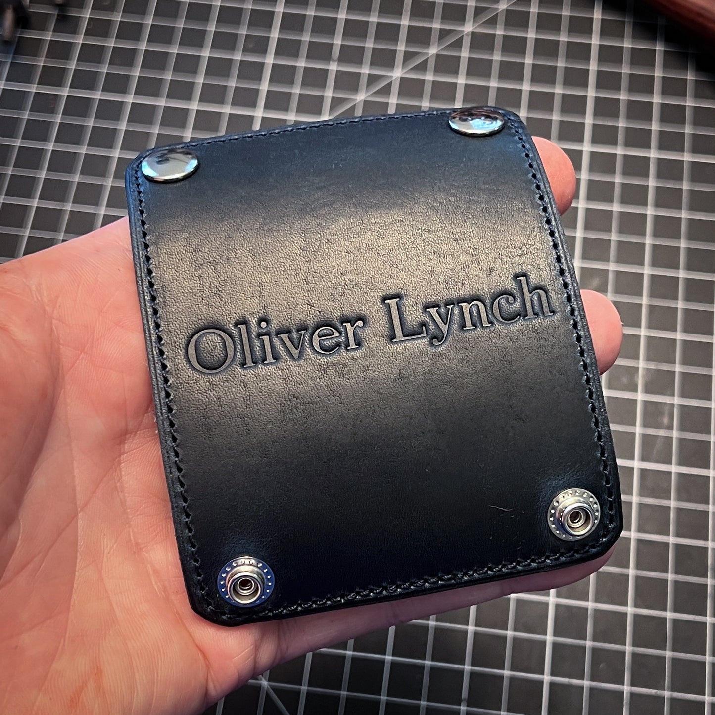 Personalized Luggage Handle Cover in Horween Leather | Handmade to Order