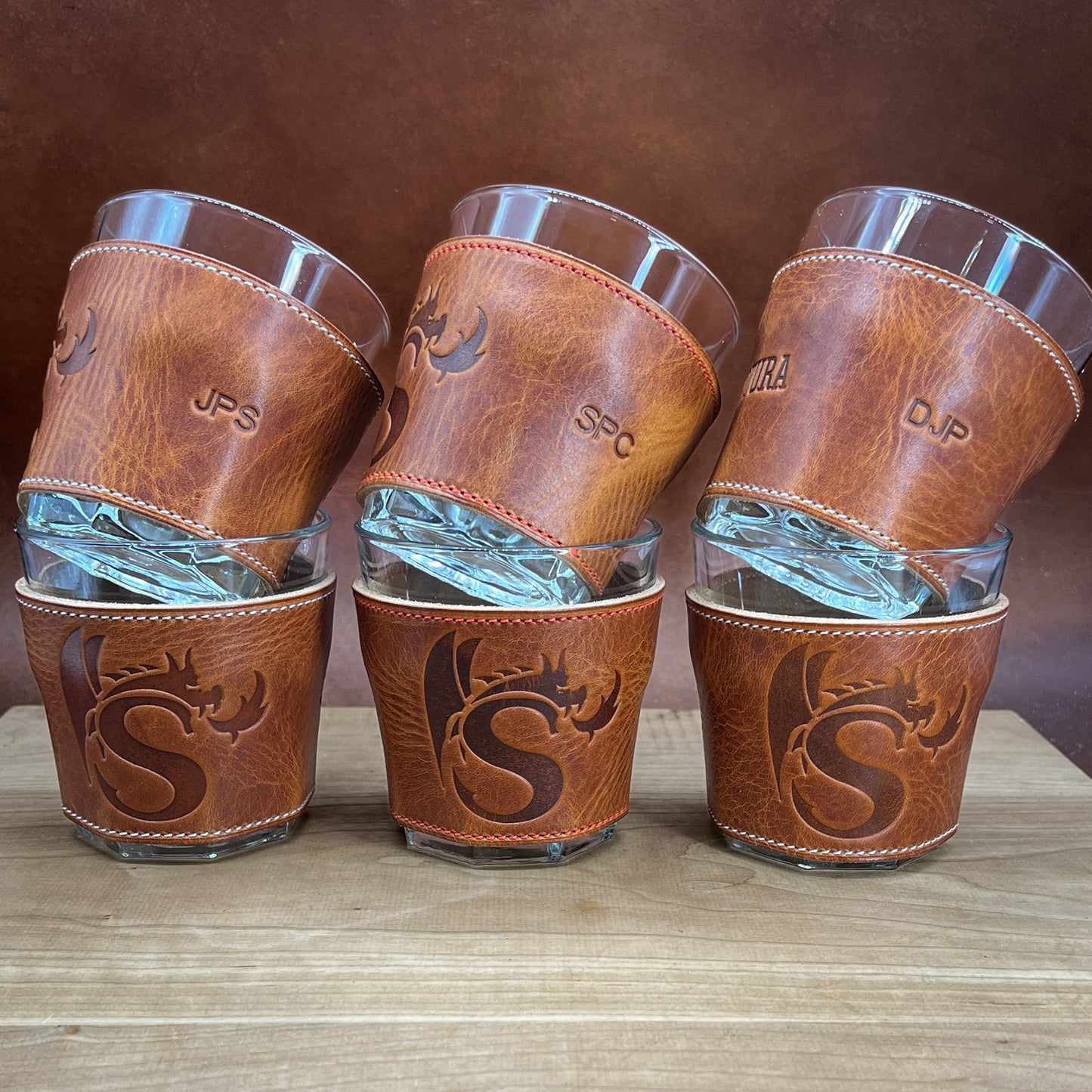 Custom Whiskey Glass Gift Set for VIPs working the Woodside Energy’s Shenzi Oil Production Platform