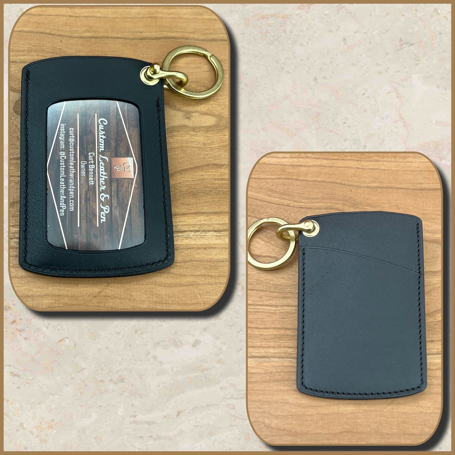 Compact Keychain Wallets in Horween Leather | Handmade to Order