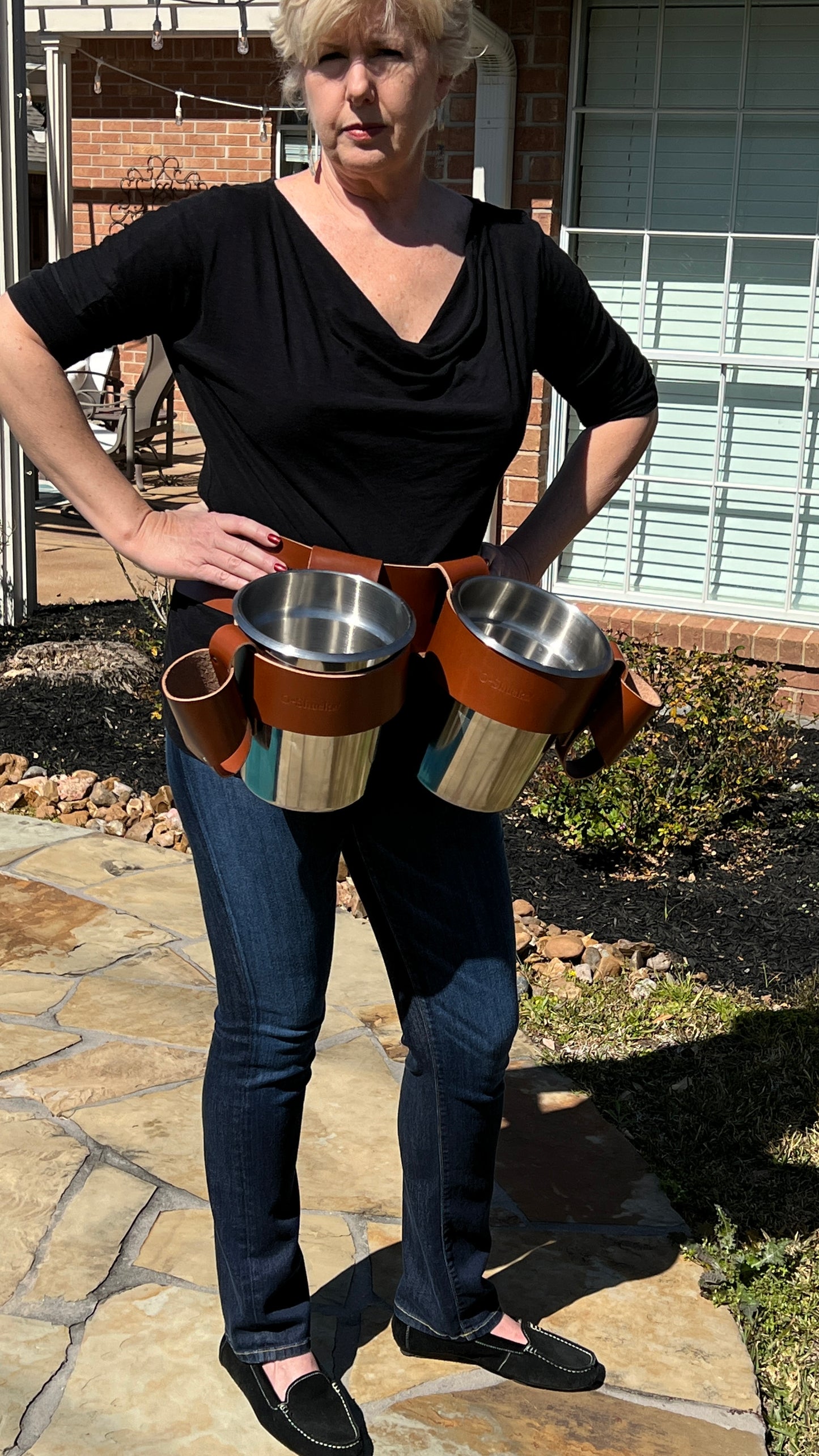 Handmade to order Oyster Shucking Apron in Houston, TX | Belt | Oyster Shucking Apron | Oyster Catering Supplies