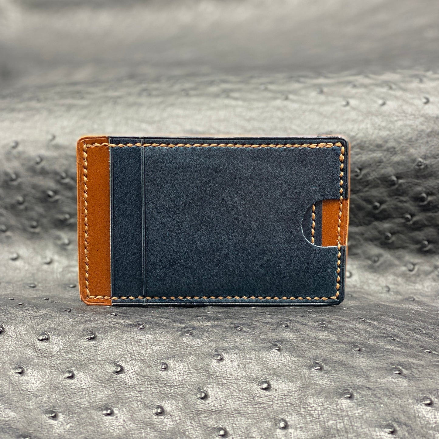 Special Edition Handmade Minimalist MiniMax V2 wallet in Horween and Segdwick Bridle Leathers | made in Houston | Custom Leather and Pen