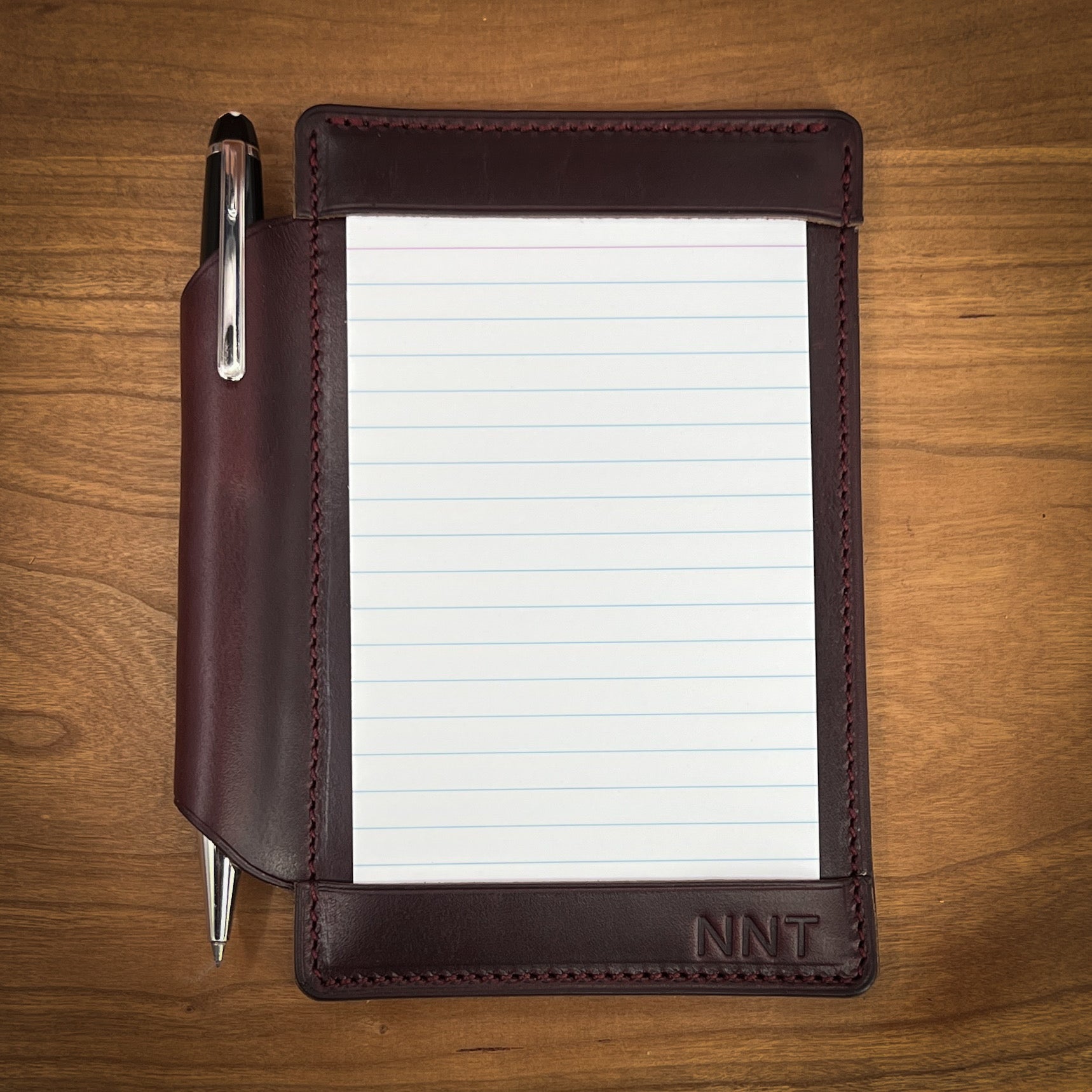 Personalized Pocket Jotter Index Card Notepad In Horween, 53 OFF