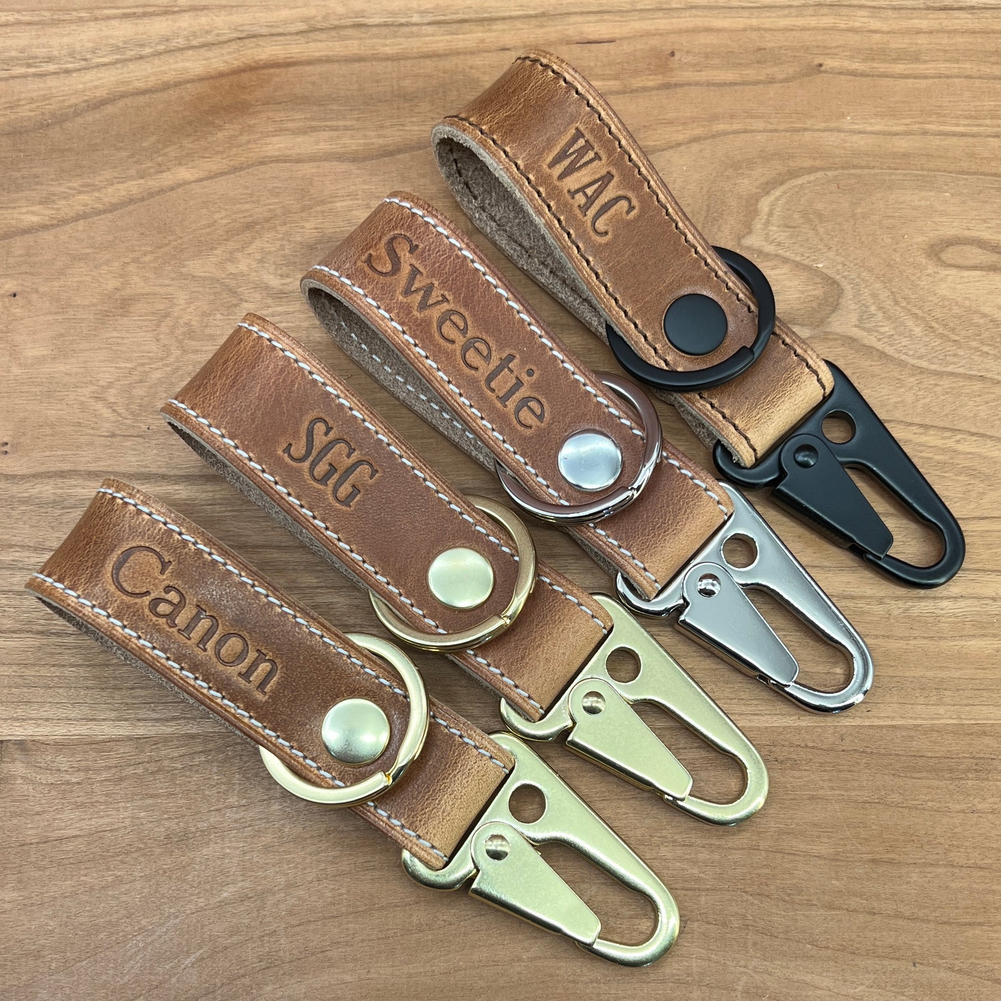 Horween Leather Belt Loop Handmade Order and TX Keychain Custom to | Houston, in Leather Pen –
