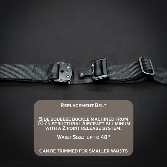 Replacement Belt with Side Release Buckle