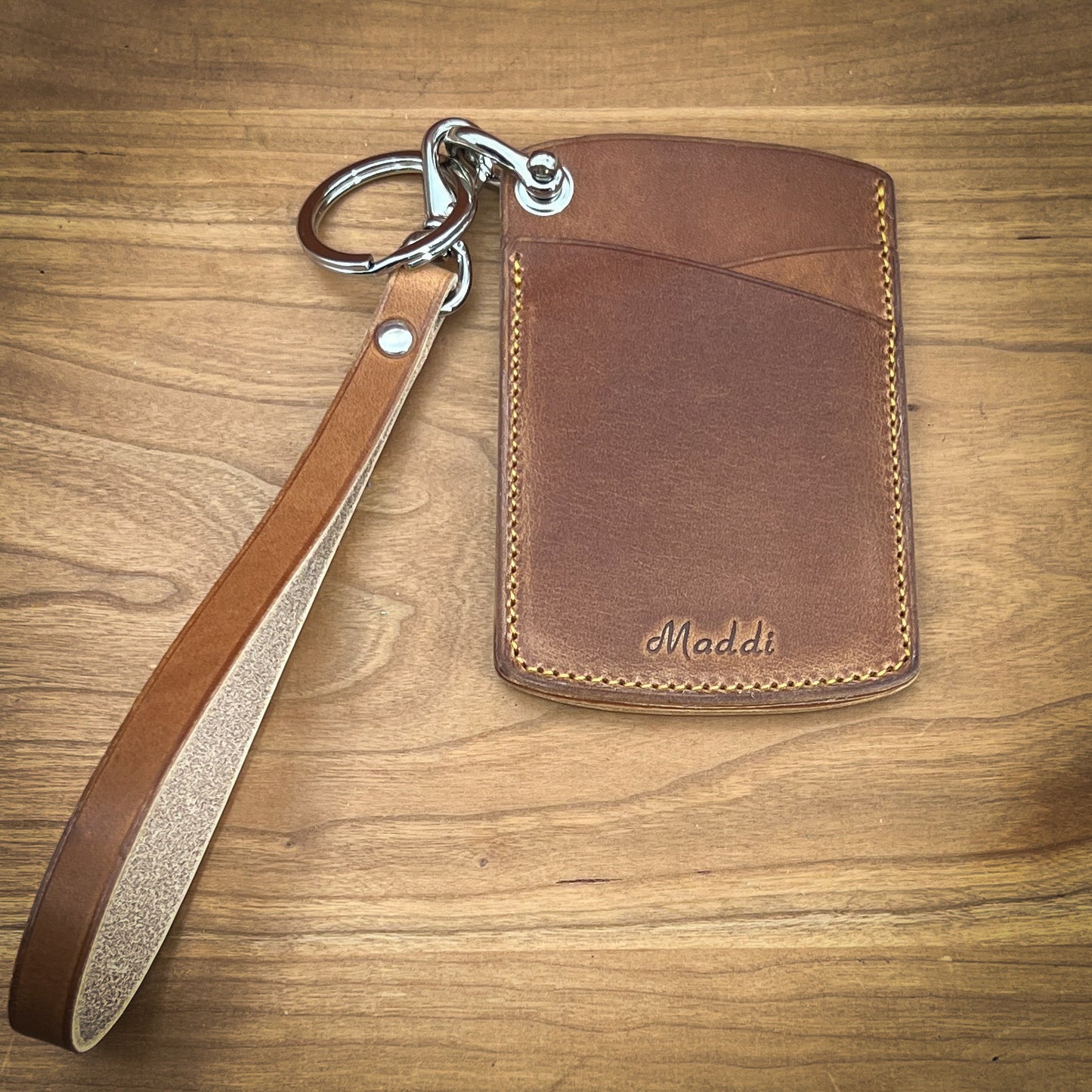 Compact Keychain Wallets in Horween Leather | Handmade to Order