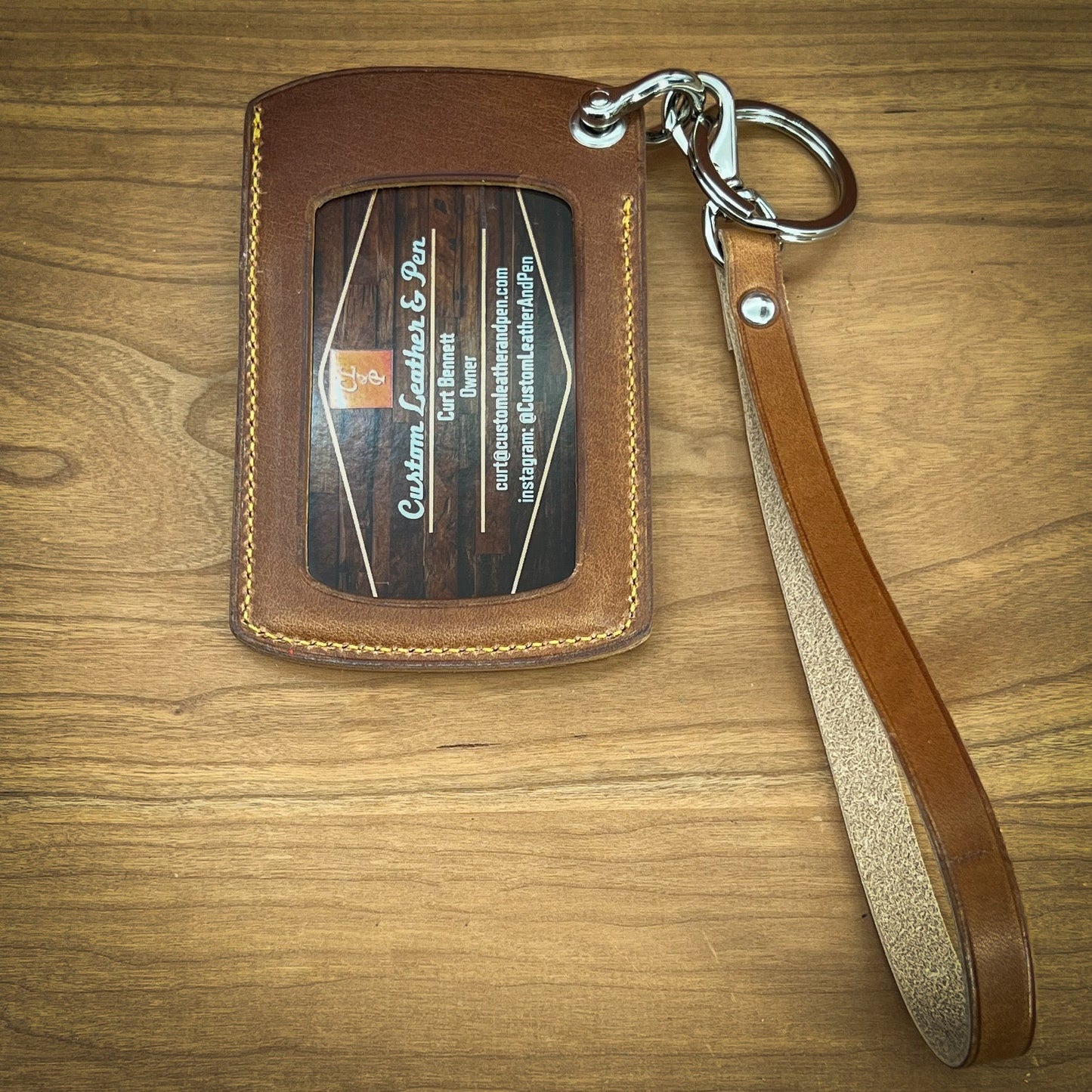 Compact Keychain Wallets in Horween Leather | Handmade to Order