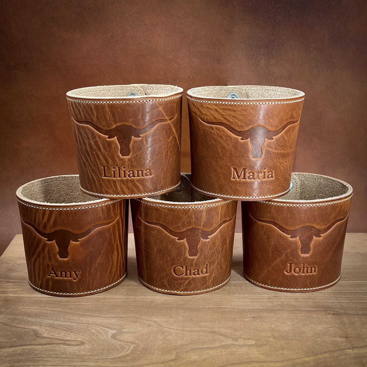 Yeti Rambler Sleeve in Horween Leather - Personalized and Made to Order