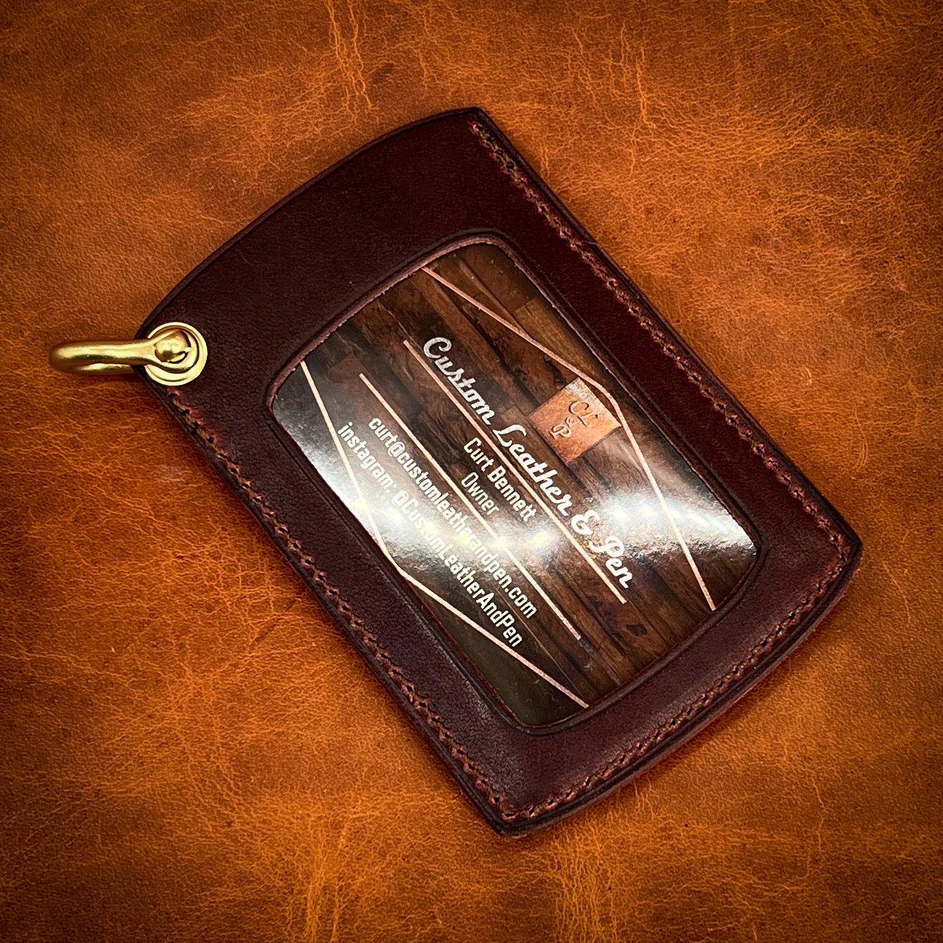 Edc3 Minimalist Wallet in Horween Leather | Hand Made to Order and Personalized Standard - 4 Card Capacity