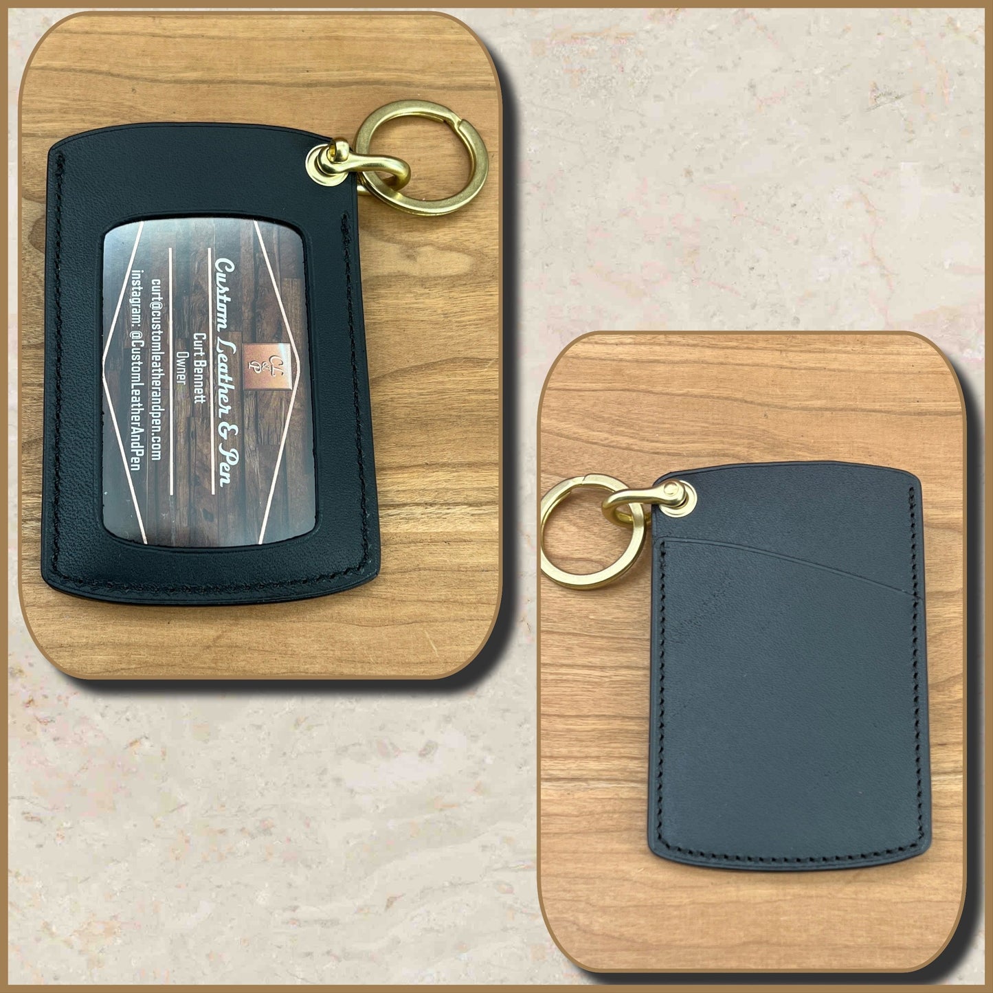 Compact Keychain Wallets in Horween Leather | Handmade to Order