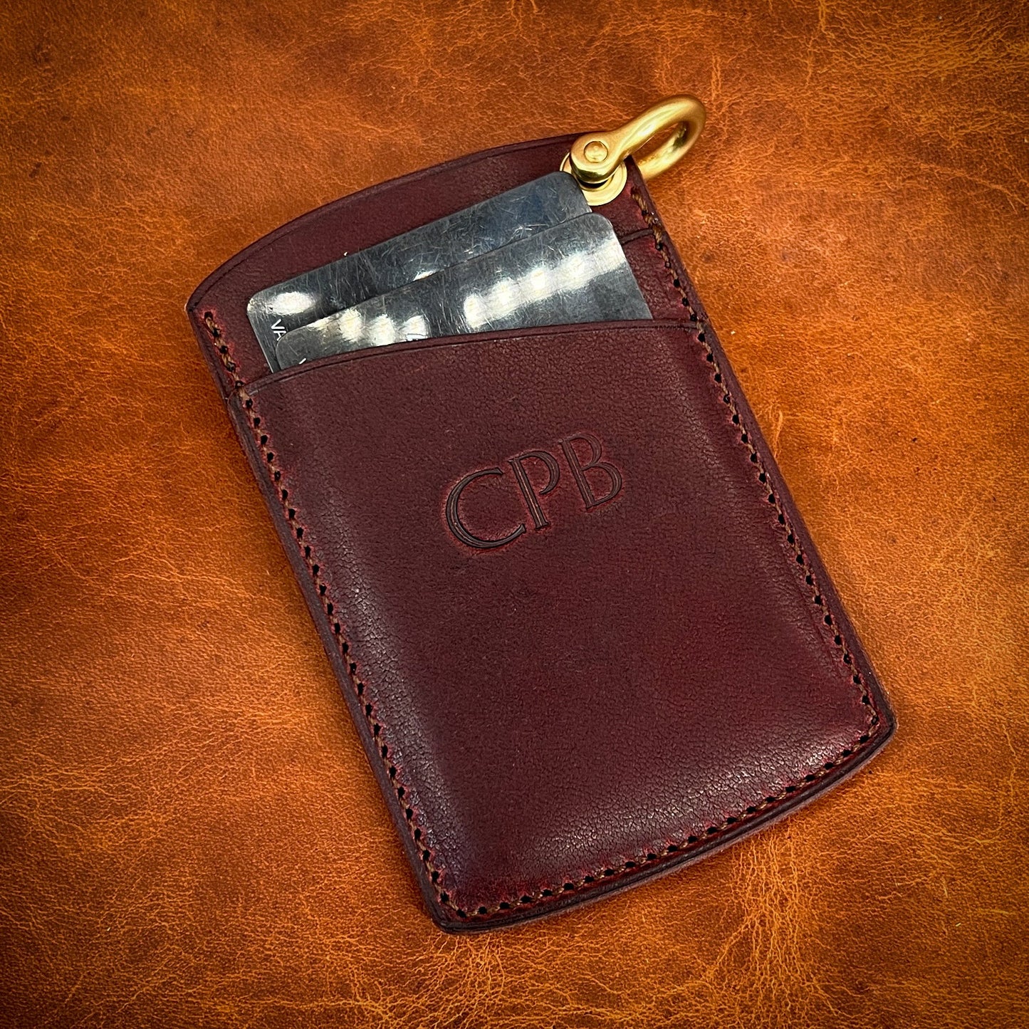 Compact Keychain Wallets in Horween Leather | Handmade to Order