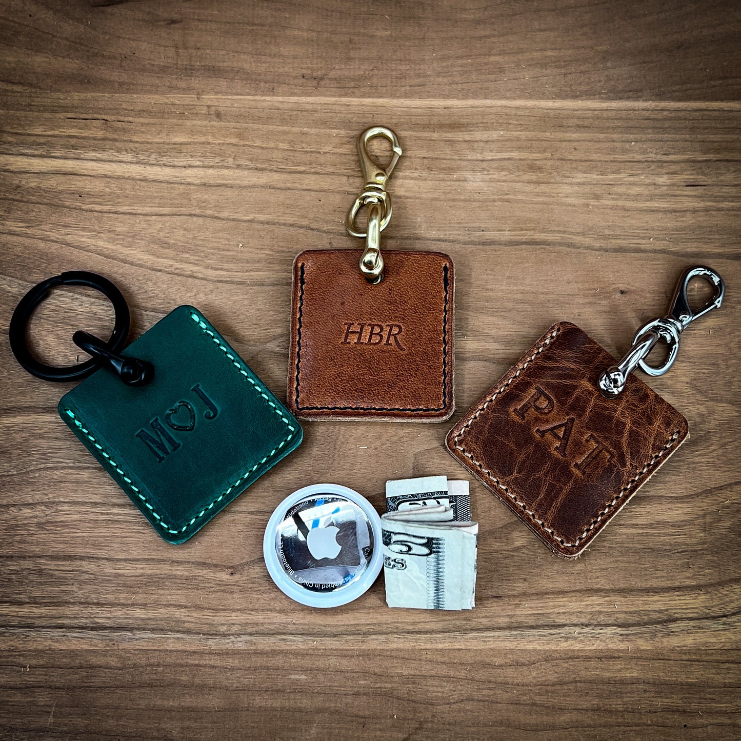 Personalized Airtag Keychain Holders