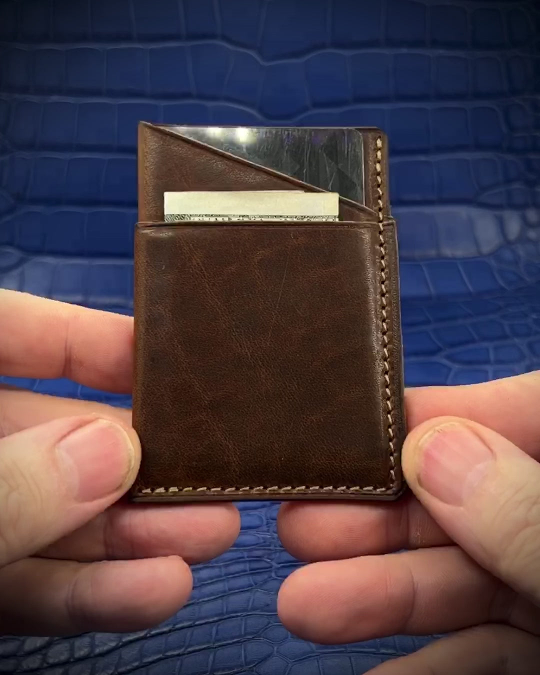 EDC3 Minimalist Wallet in Horween Leather | Hand Made to Order and