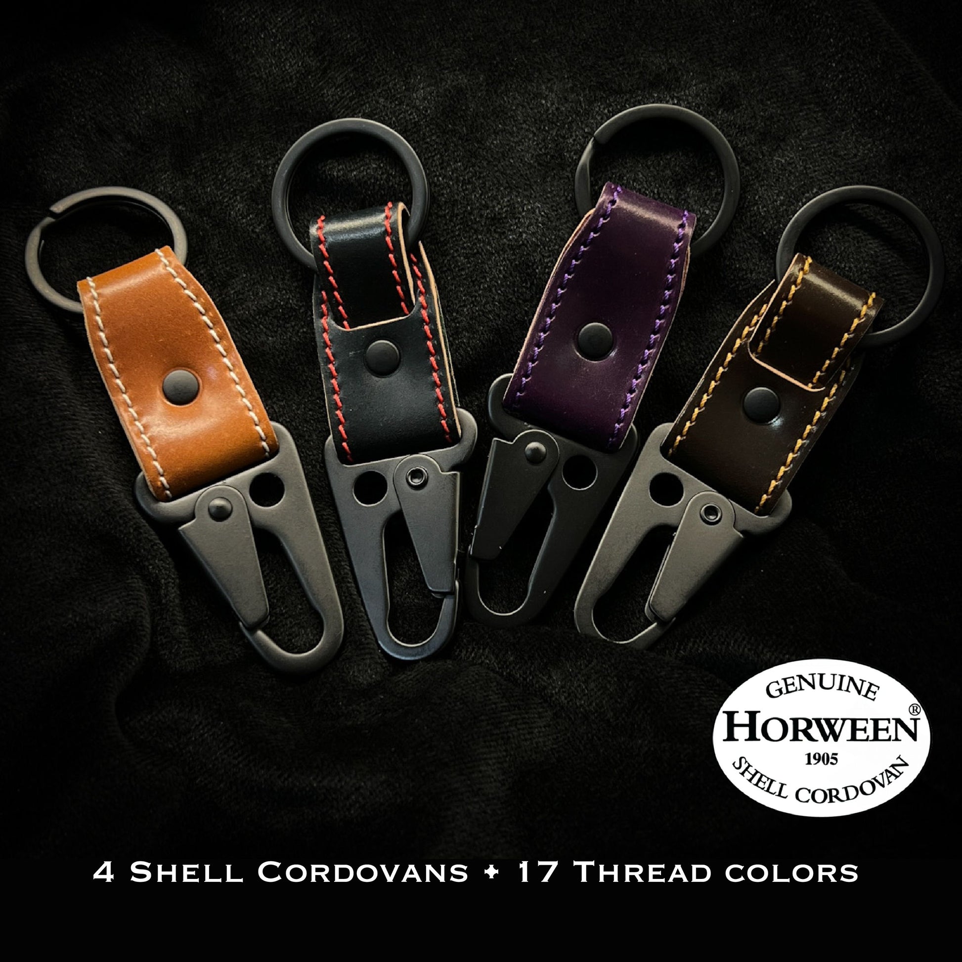 The Perfect Leather Belt Loop Keychain Dark Brown / Short