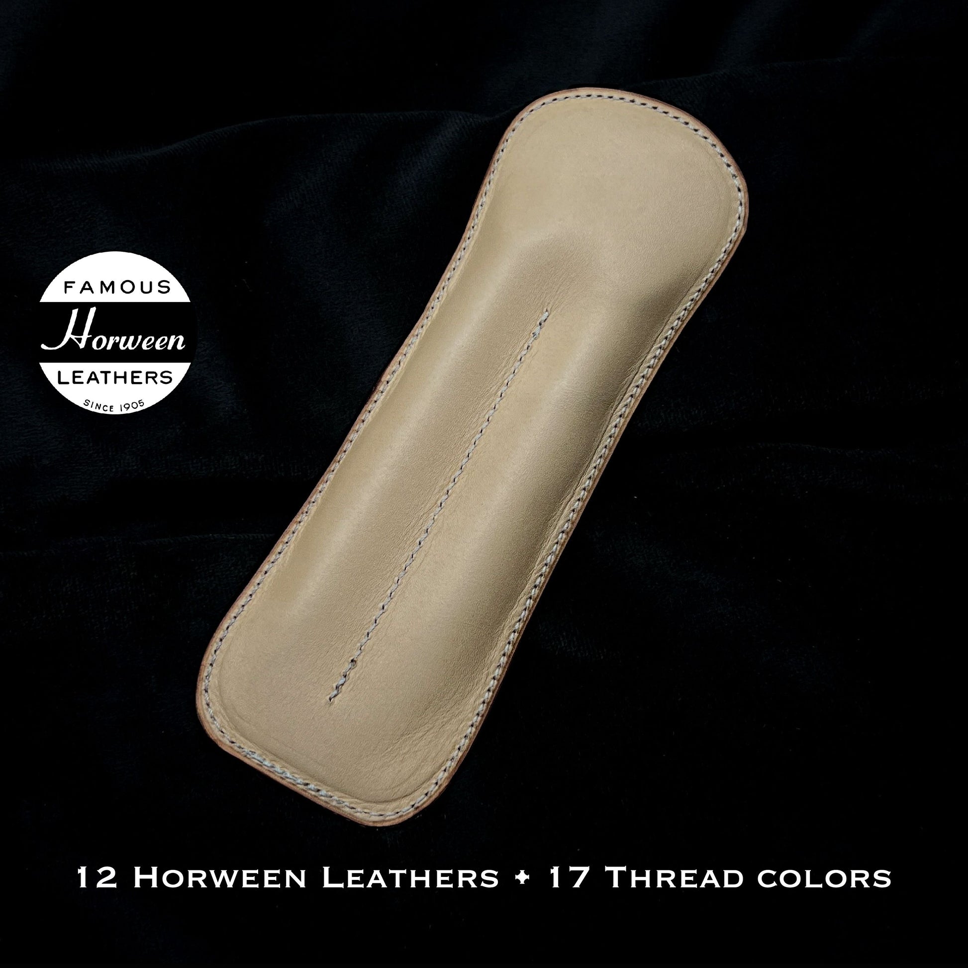 Backside Handmade Double Pen Sleeve Case | Dual Pen Pouch | Natural Vachetta Luxe Leather